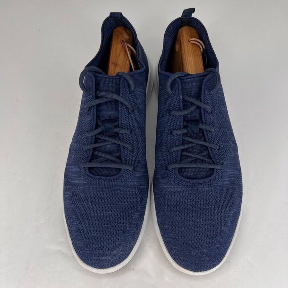 Perry Ellis Portfolio Mens PEA17F239D-3 Tread Navy Mesh Knit Size 10.5 Sneakers - Picture 4 of 8